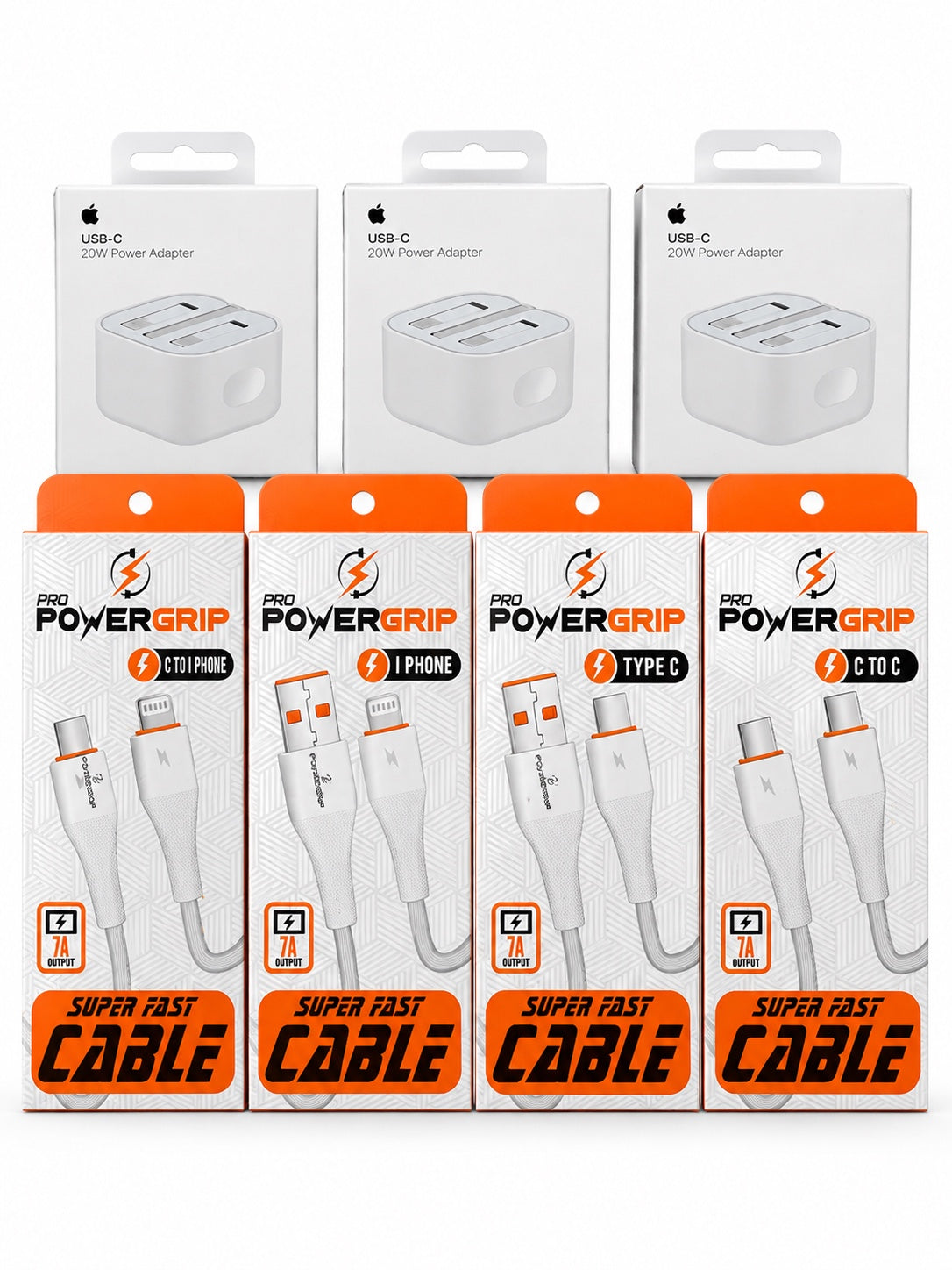 Fast charger with cable options