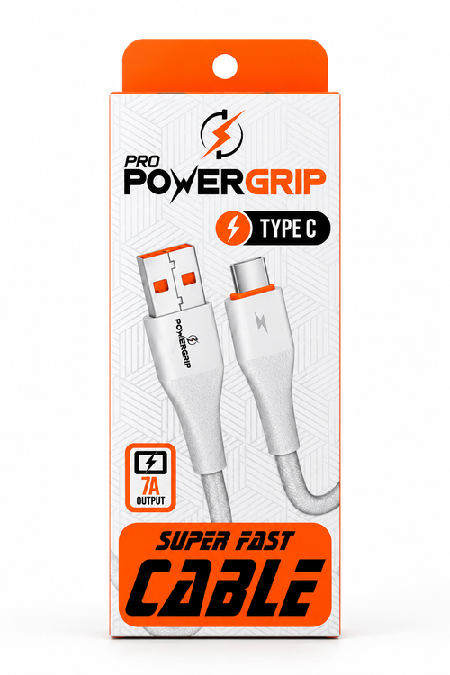 PowerGrip USB to Type C fast charging cable