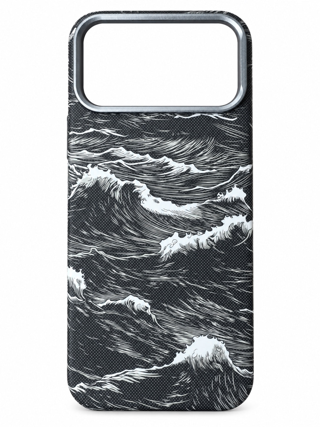 Black premium wave phone case