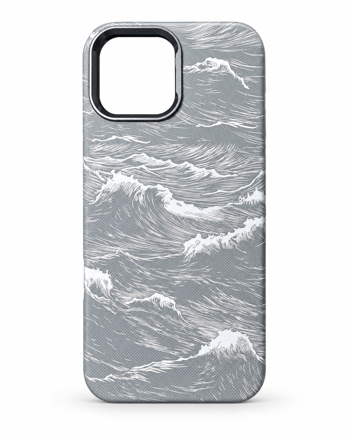 Grey premium wave phone case