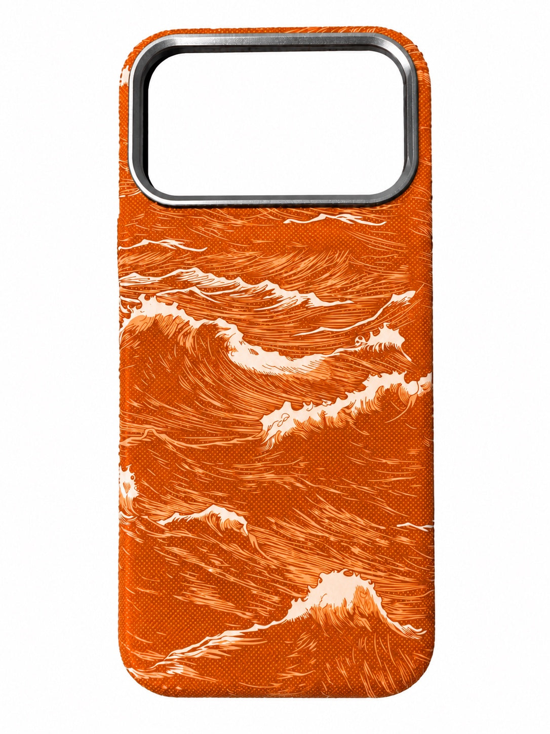 Orange premium wave phone case
