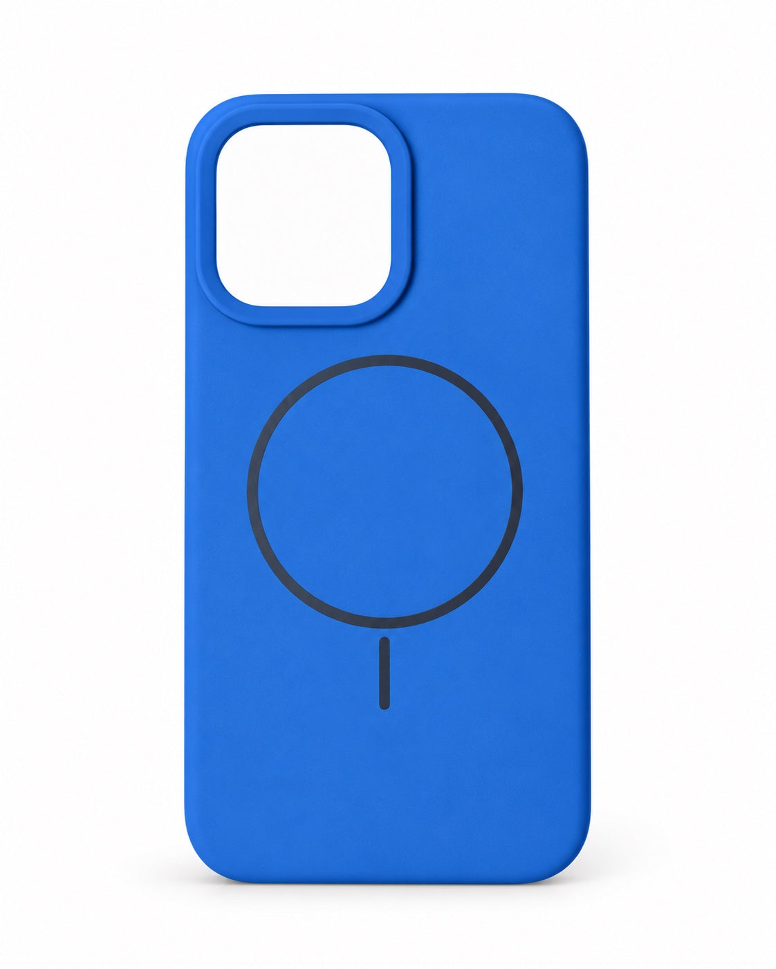 Blue silicone magnetic phone case