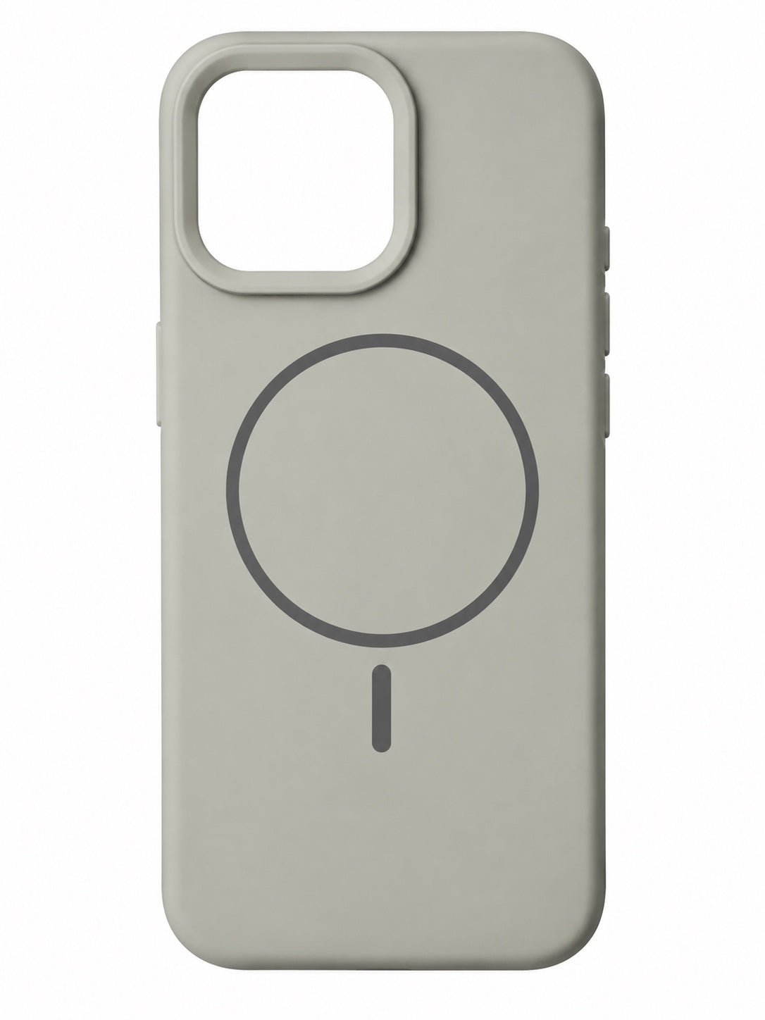 Titanium grey silicone magnetic phone case
