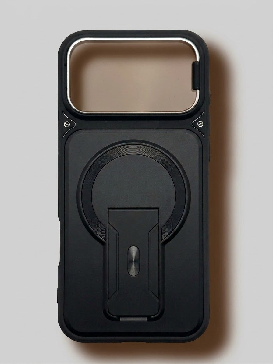 Black stand phone case