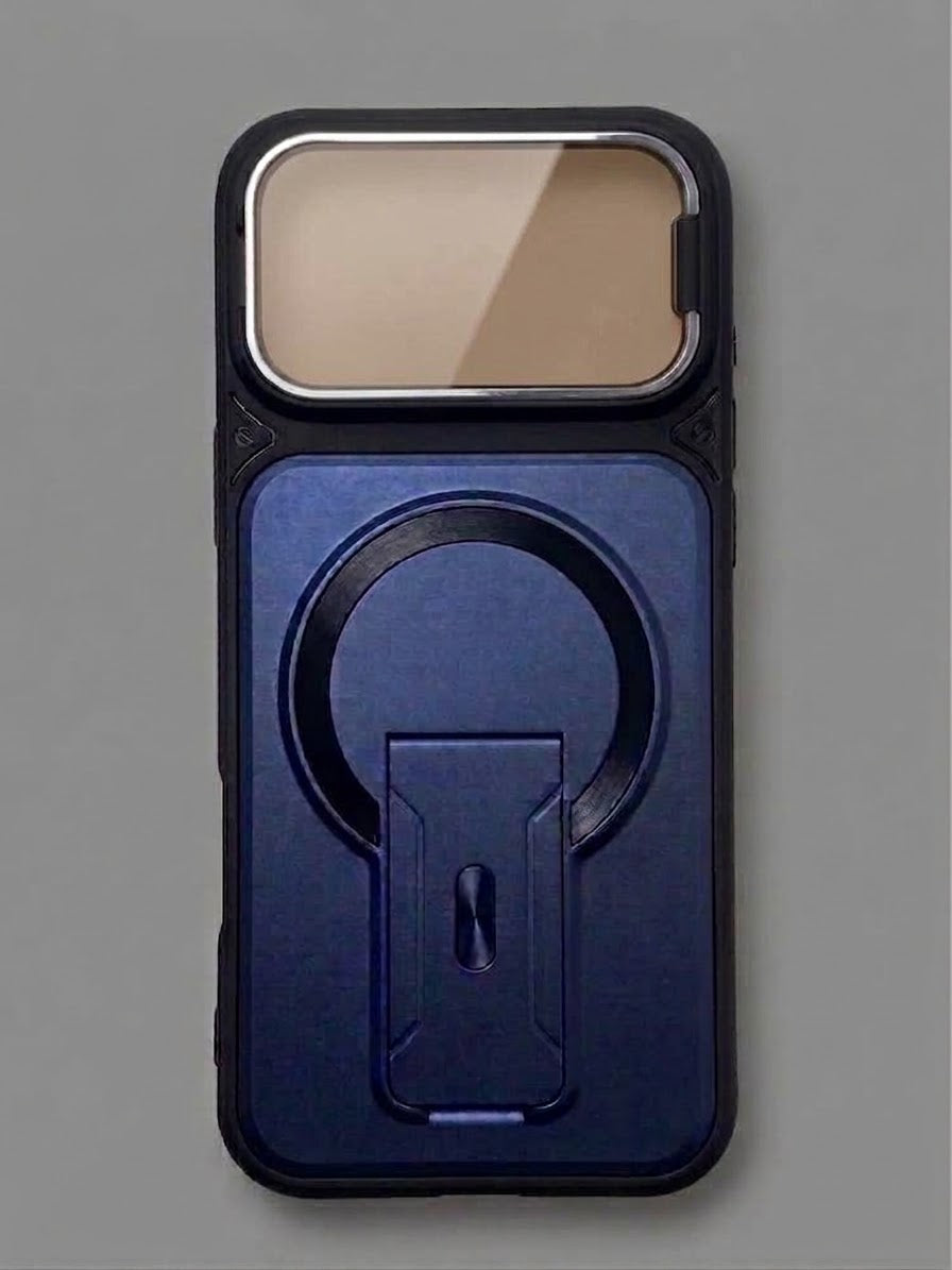Navy blue stand phone case