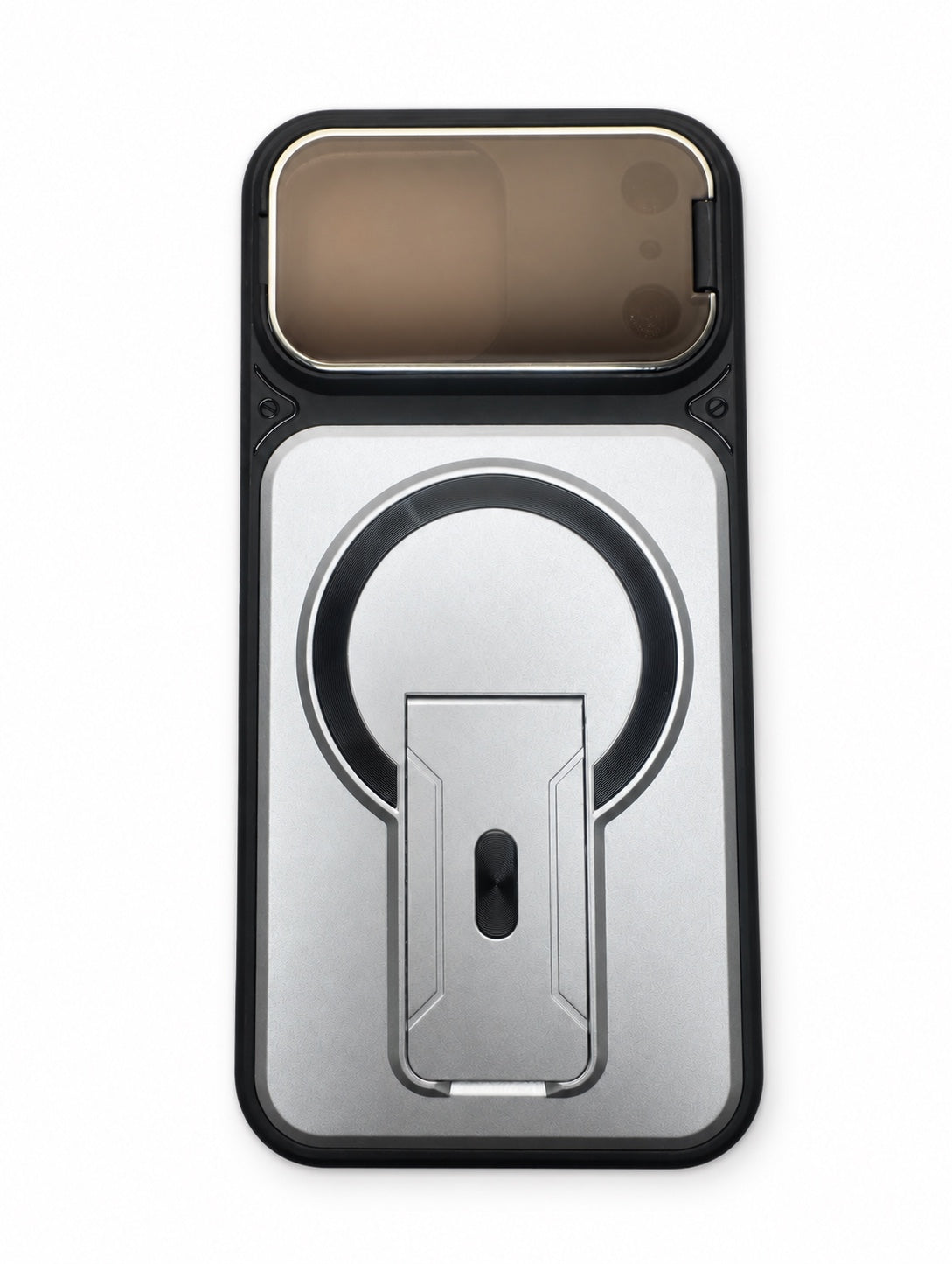 Silver stand phone case