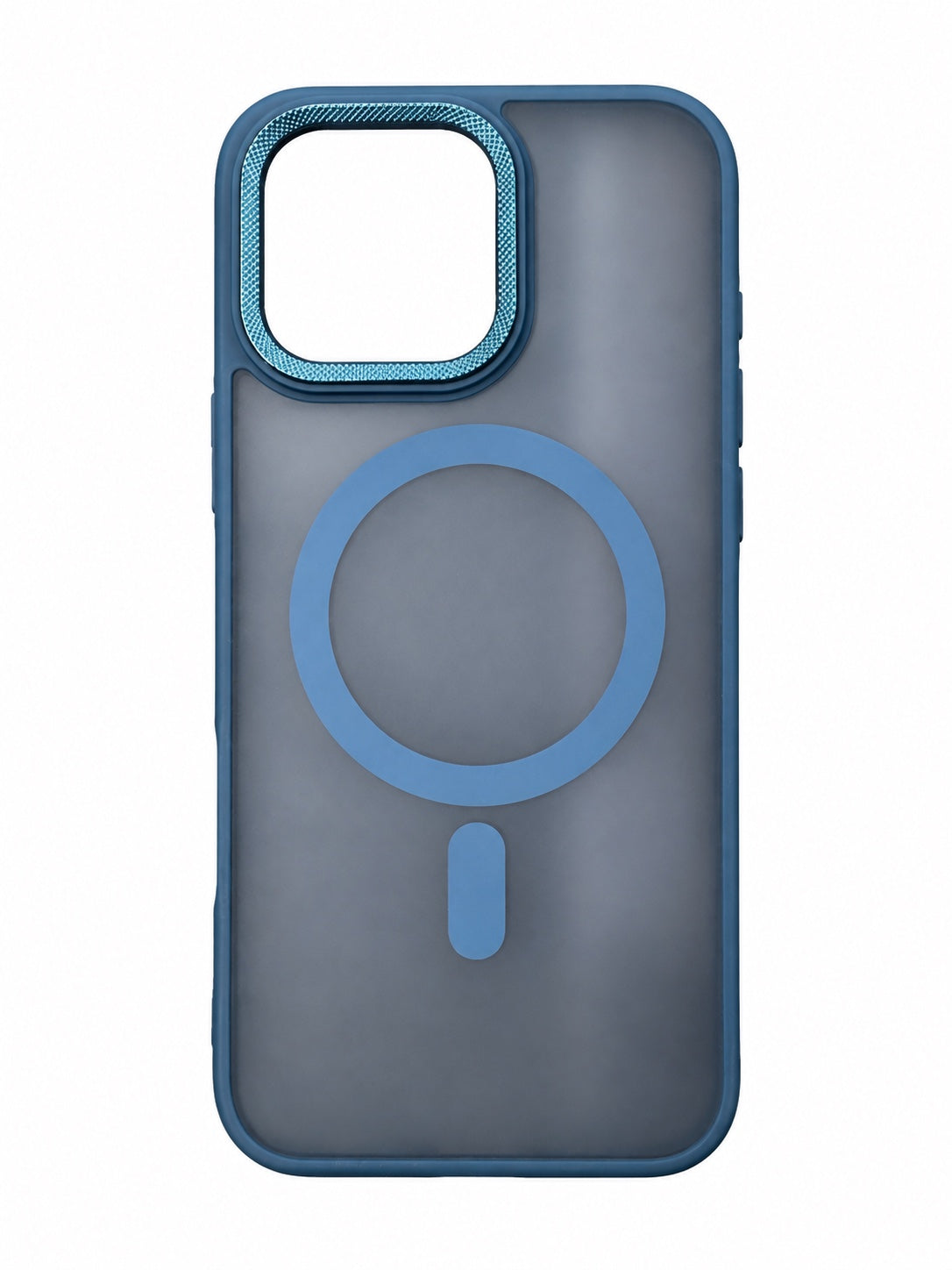 Blue transparent magnetic phone case