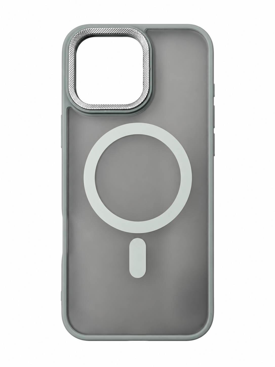 Grey transparent magnetic phone case