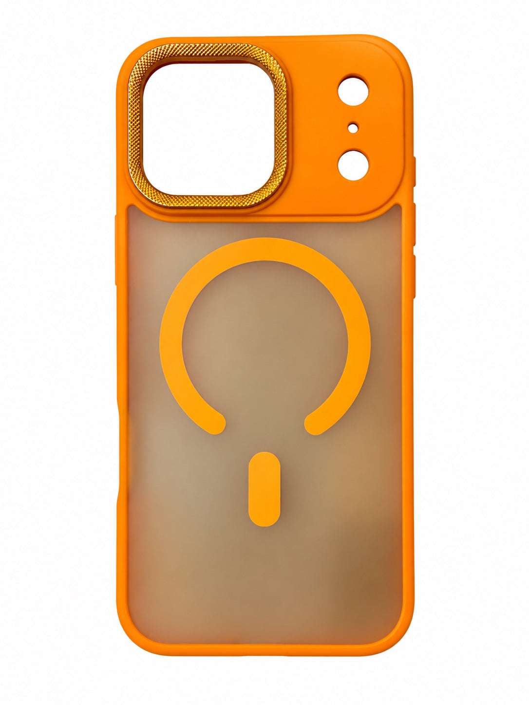 Orange transparent magnetic phone case