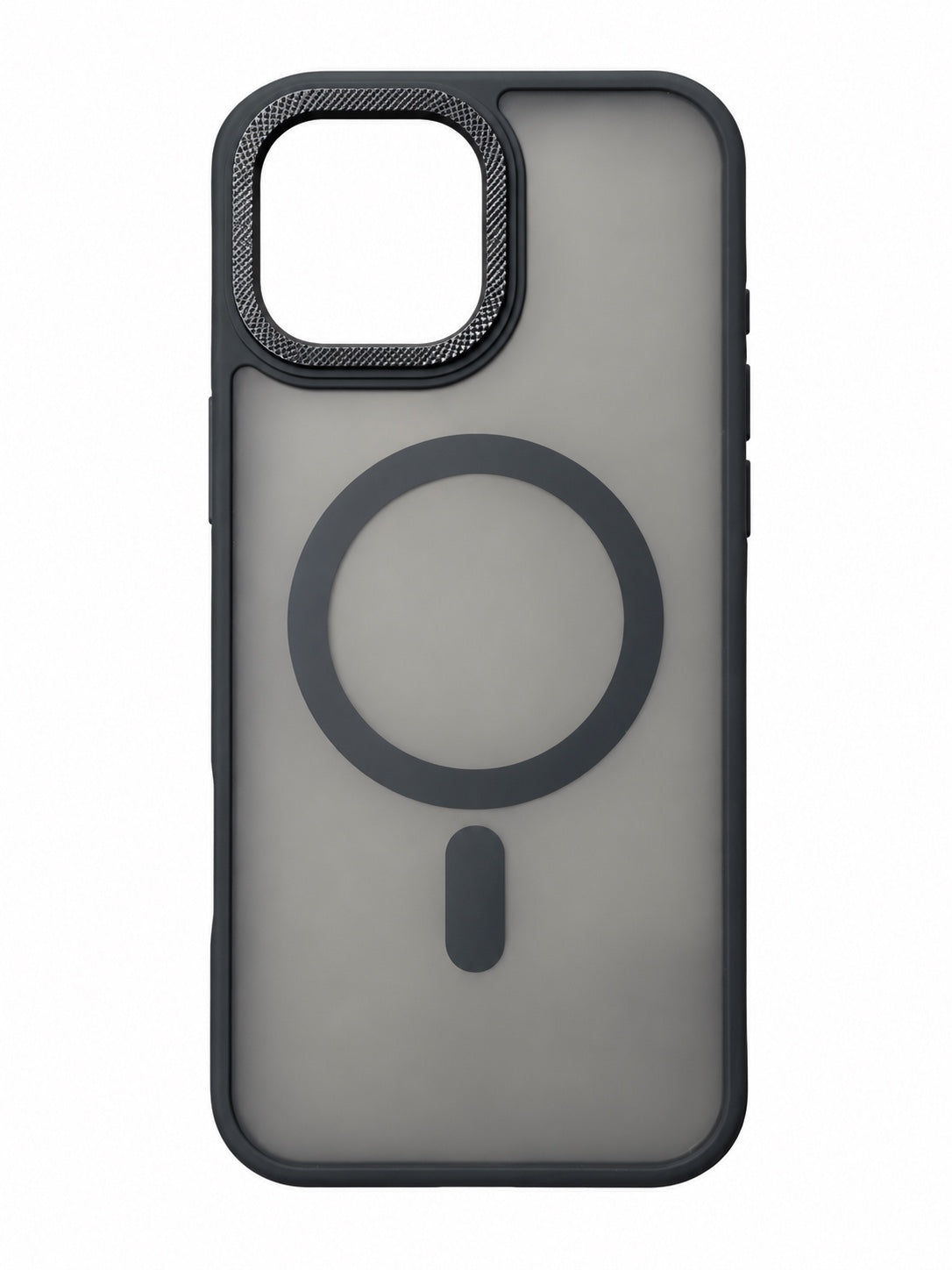 Smoke black transparent magnetic phone case